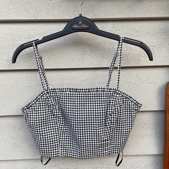 Forever 21 Checkered Crop Top - Picture 1 of 2